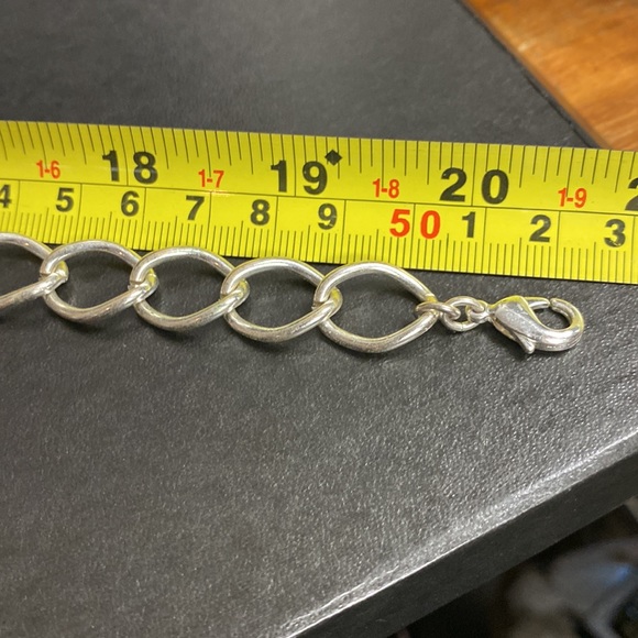 Mythologies Silver-tone & Rhinestone Chain Link Necklace - Picture 4 of 4